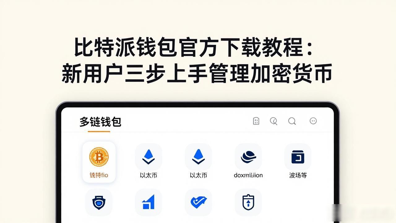 比特派钱包官方下载教程：新用户三步上手管理加密货币-第1张图片-比特派钱包app官方下载最新版本_比特派钱包官网下载_比特派官方下载安卓版-Bitpie比特派全球多链数字钱包下载