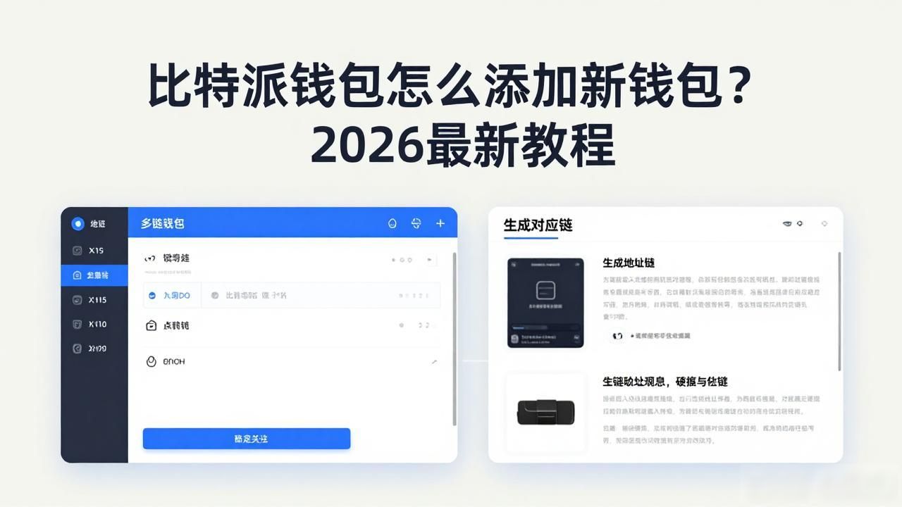 比特派钱包怎么添加新钱包？2026最新教程