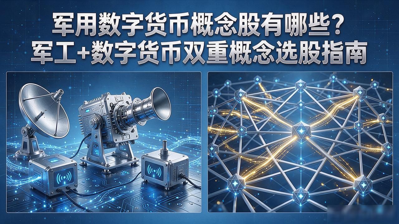 军用数字货币概念股有哪些？军工+数字货币双重概念选股指南