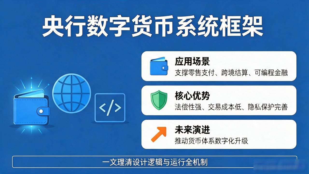 央行数字货币系统框架是什么 一文理清设计逻辑与运行全机制