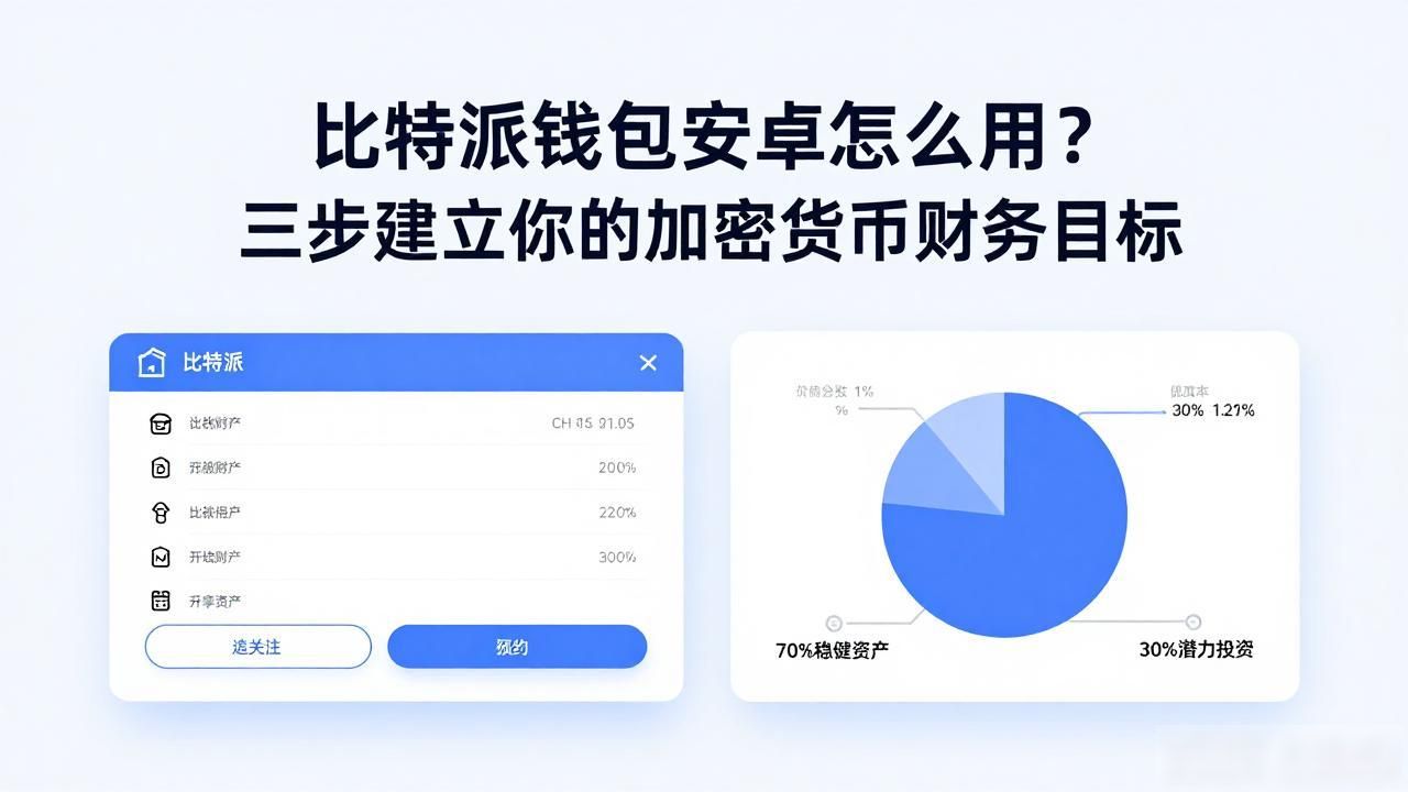 比特派钱包安卓怎么用？三步建立你的加密货币财务目标