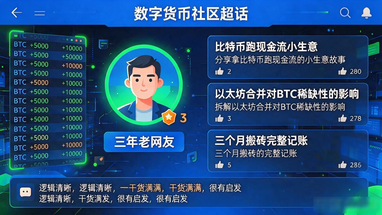 数字货币超话里比特币天天刷屏，蹲了三年的老网友说点实在话