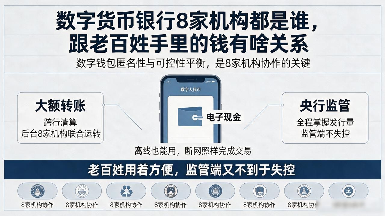 数字货币银行8家机构都是谁，跟老百姓手里的钱有啥关系