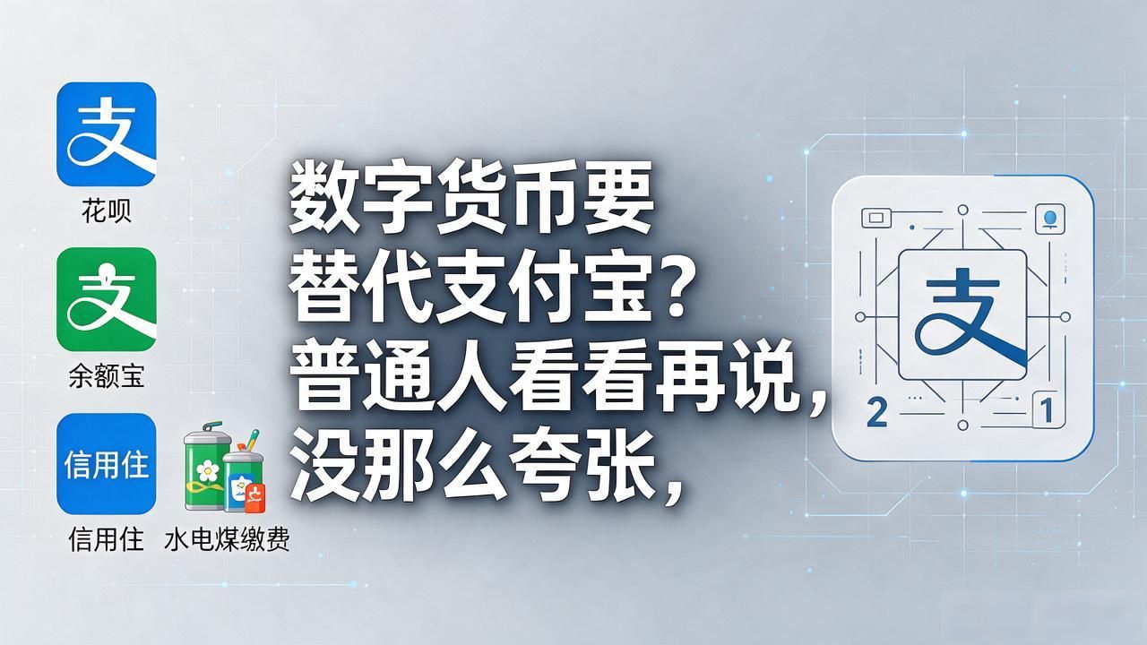 数字货币要替代支付宝？普通人看看再说，没那么夸张