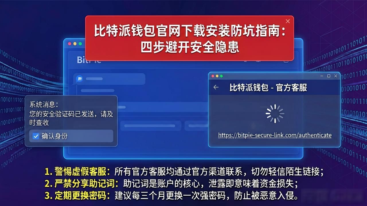 比特派钱包官网下载安装防坑指南：四步避开安全隐患