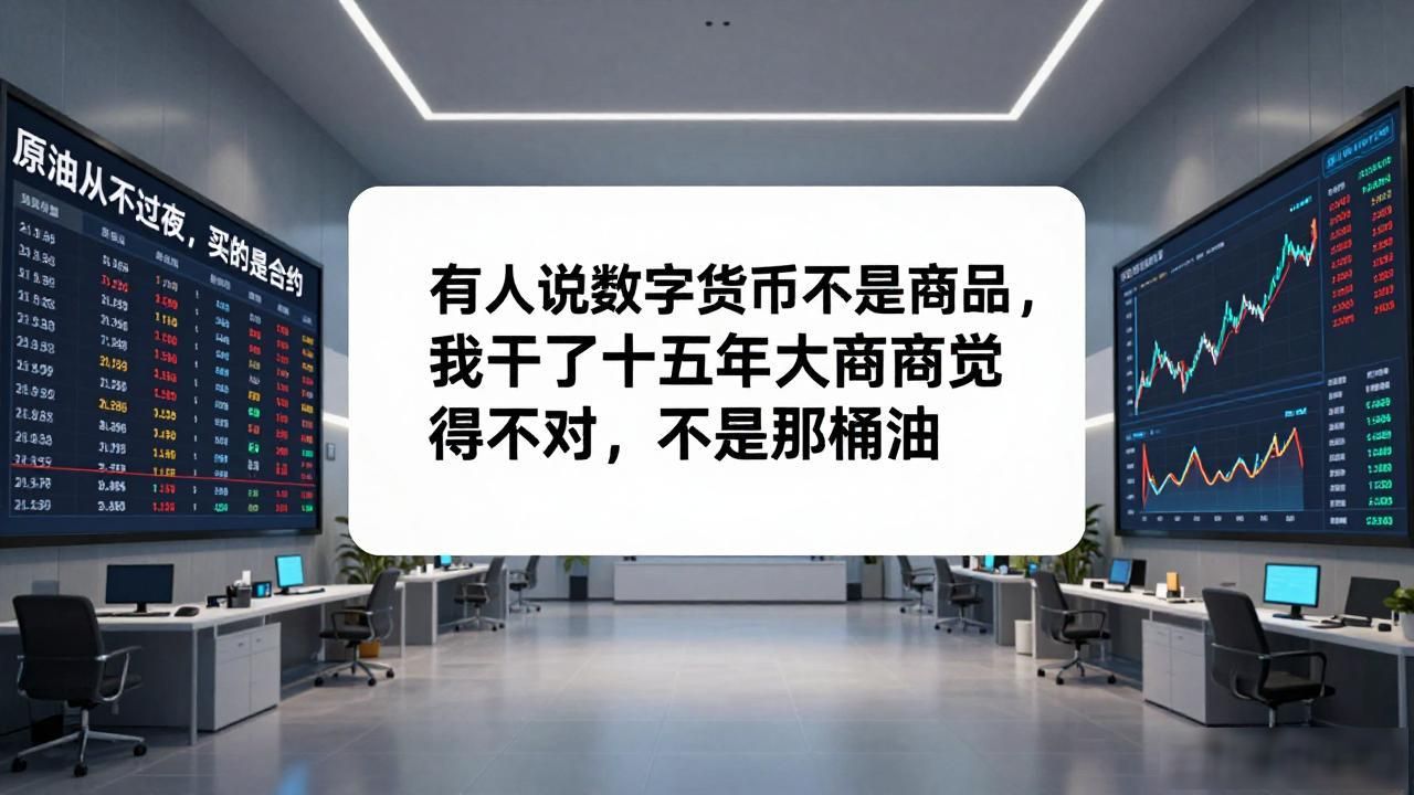 有人说数字货币不是商品，我干了十五年大宗商品觉得不对