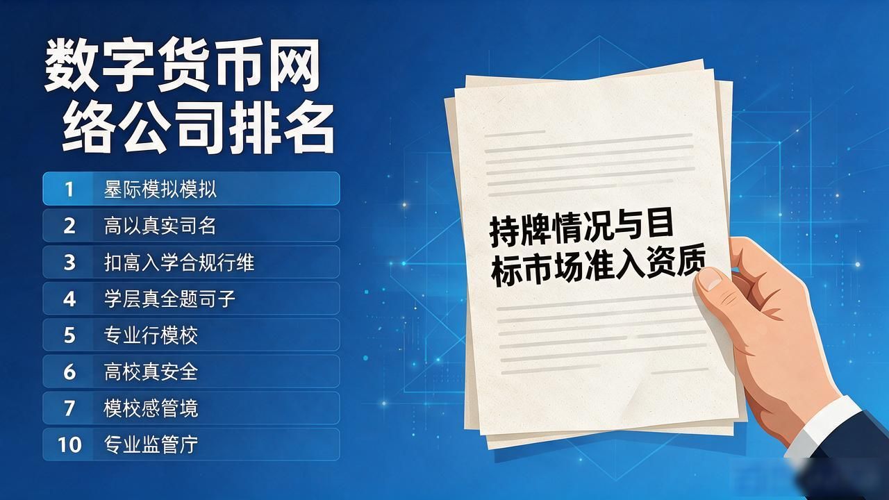 数字货币网络公司排名：别只看榜单，这几条更值得花时间