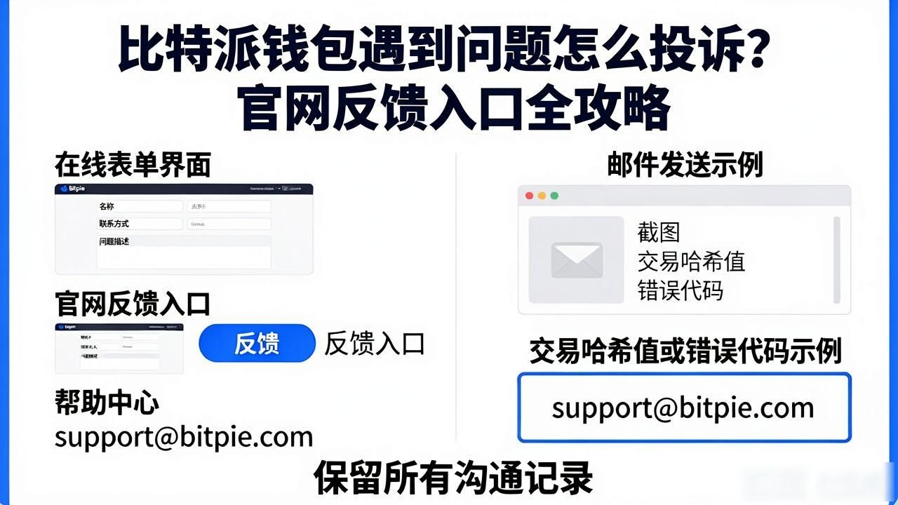 比特派钱包遇到问题怎么投诉？官网反馈入口全攻略-第1张图片-比特派钱包app官方下载最新版本_比特派钱包官网下载_比特派官方下载安卓版-Bitpie比特派全球多链数字钱包下载