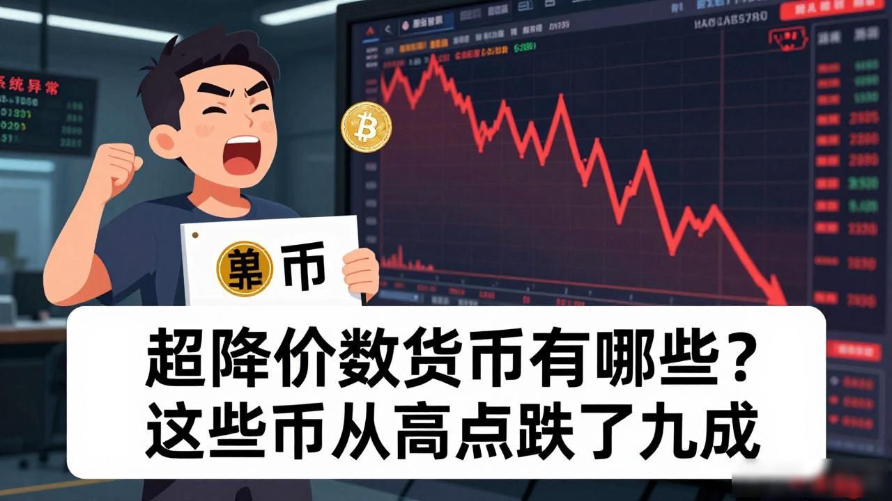 超降价数字货币有哪些？这些币从高点跌了九成