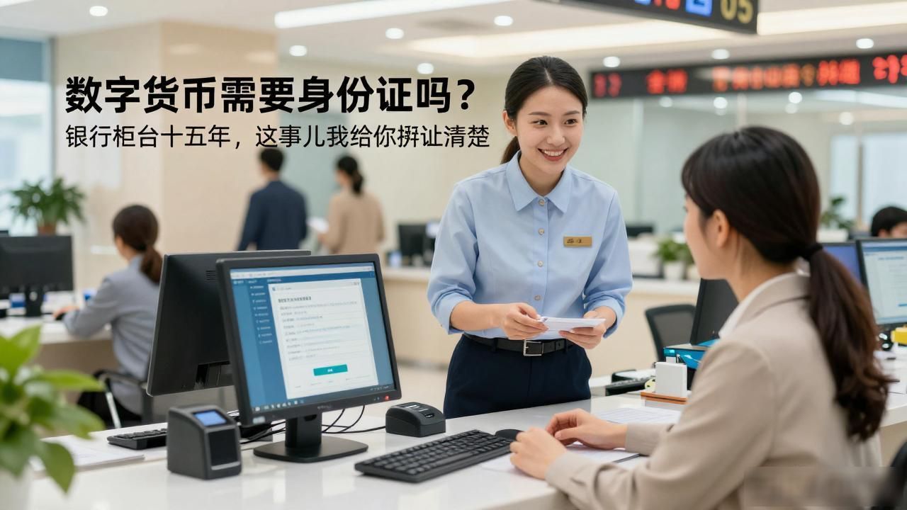 数字货币需要身份证吗？银行柜台十五年，这事儿我给你掰扯清楚