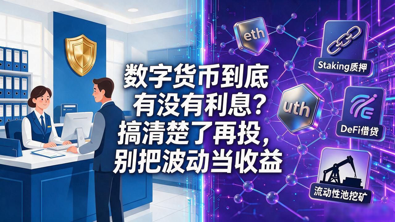 数字货币到底有没有利息？搞清楚了再投，别把波动当收益