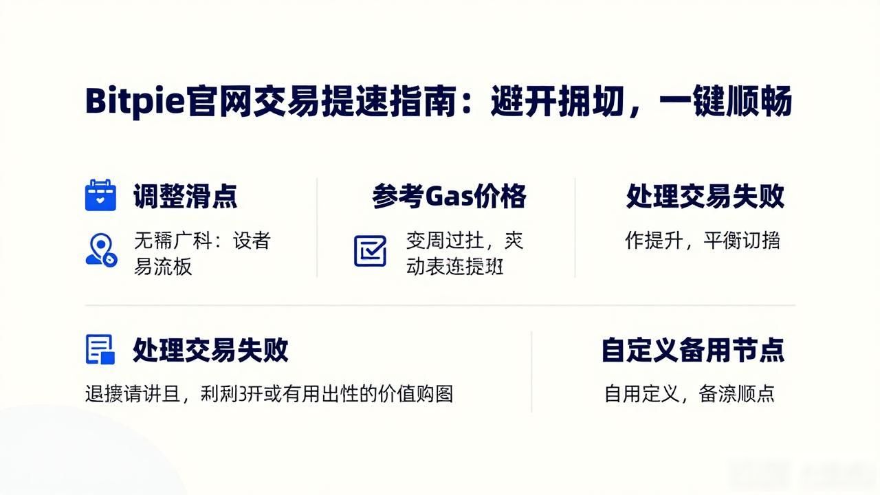 Bitpie官网交易提速指南：避开拥堵，一键顺畅-第1张图片-比特派钱包app官方下载最新版本_比特派钱包官网下载_比特派官方下载安卓版-Bitpie比特派全球多链数字钱包下载