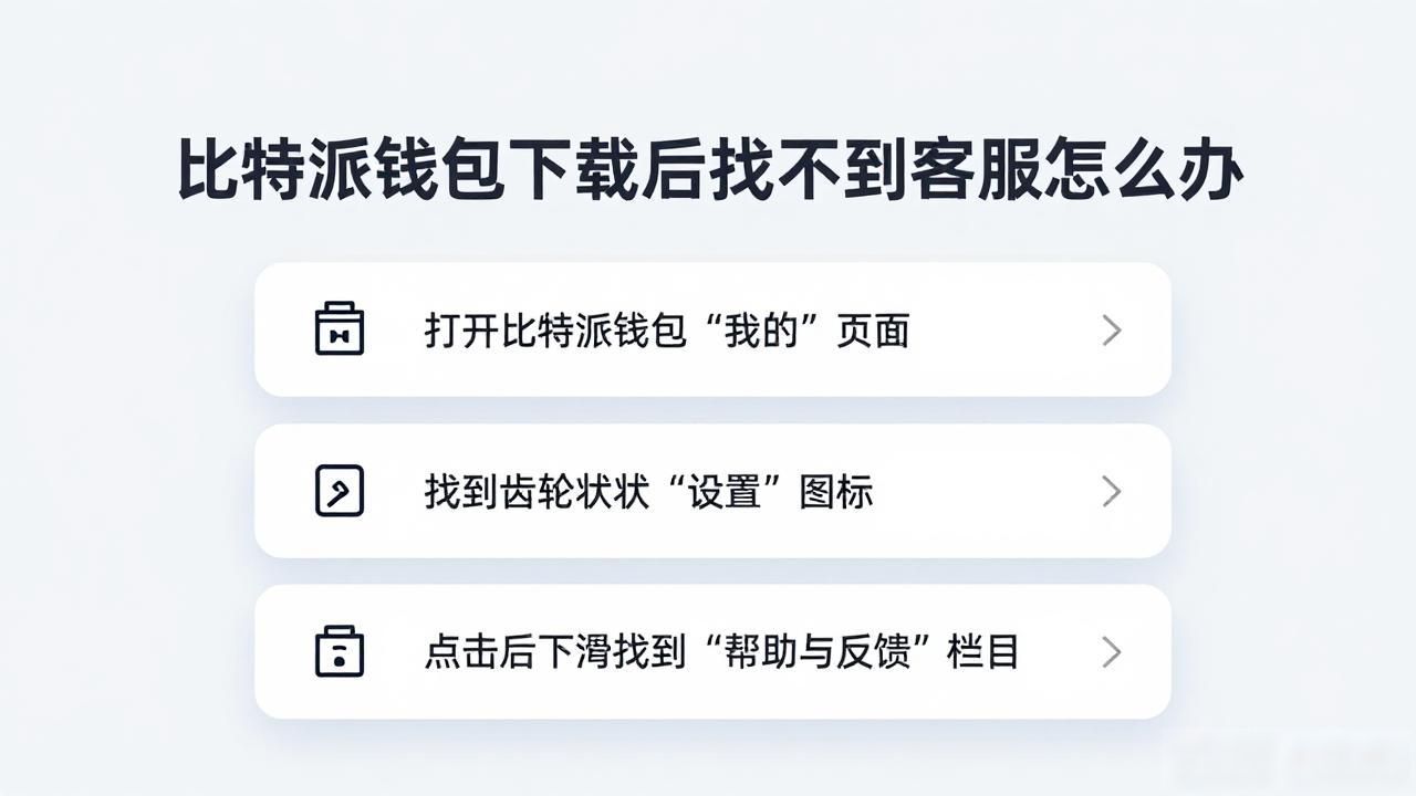 比特派钱包下载后找不到客服怎么办