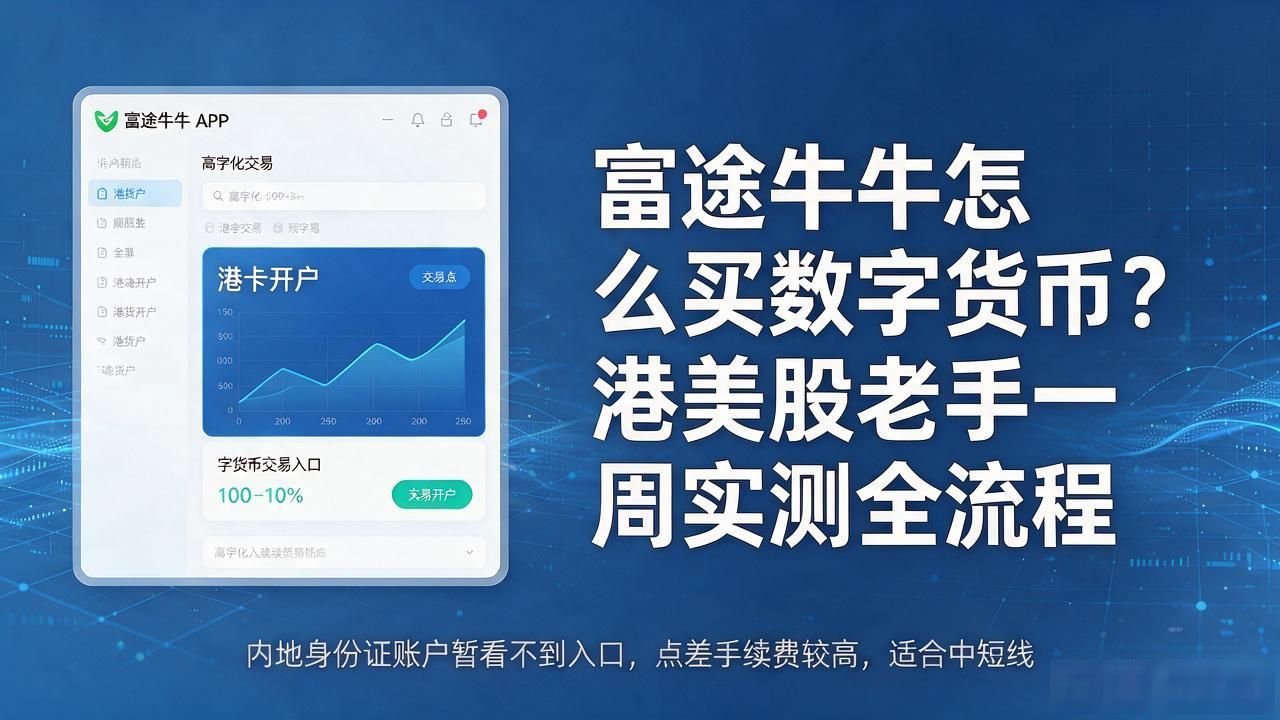 富途牛牛怎么买数字货币？港美股老手一周实测全流程