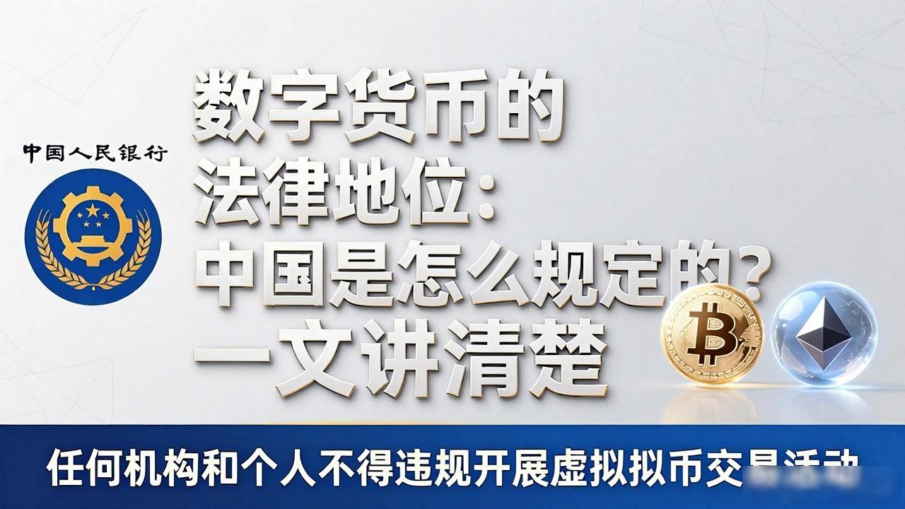 数字货币的法律地位：中国是怎么规定的？一文讲清楚