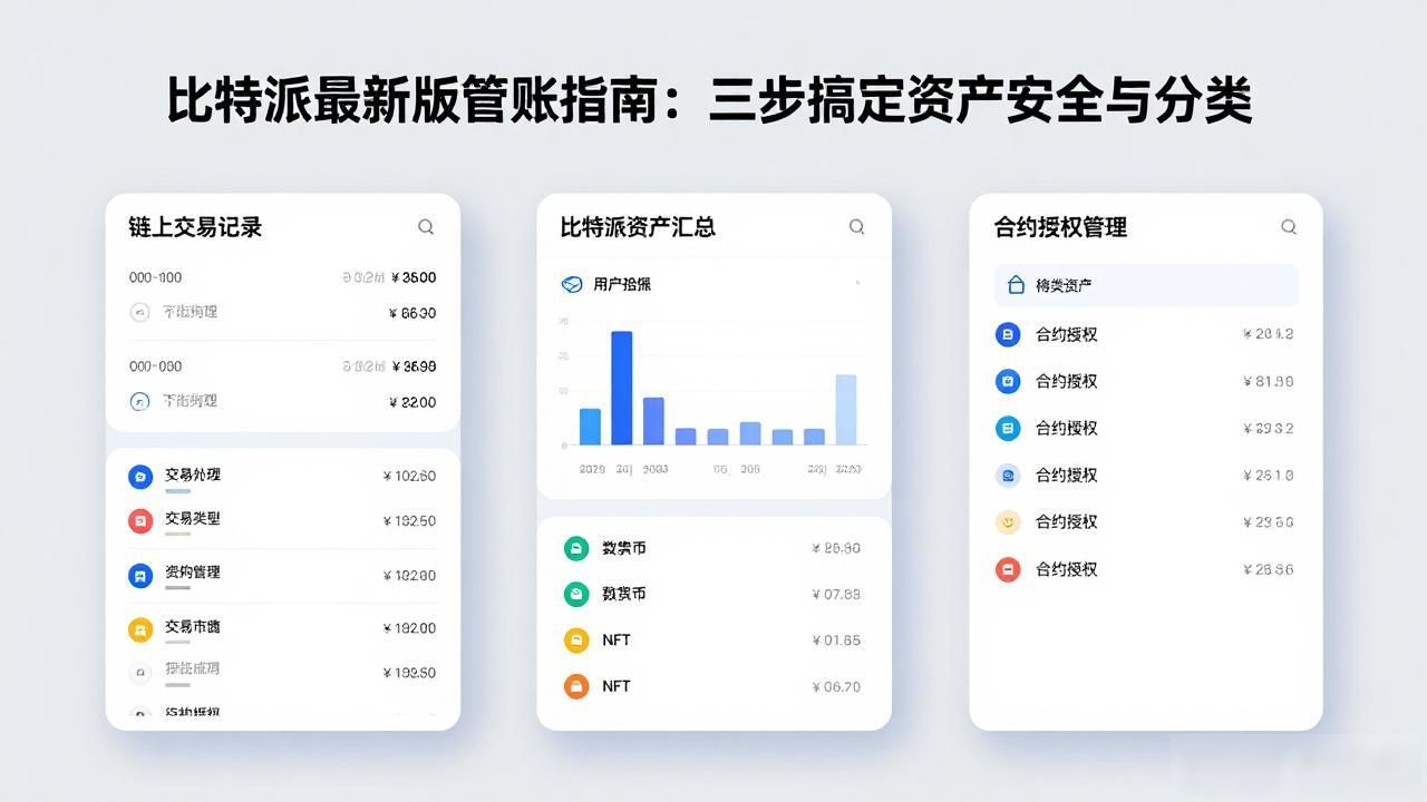 比特派最新版管账指南：三步搞定资产安全与分类-第1张图片-比特派钱包app官方下载最新版本_比特派钱包官网下载_比特派官方下载安卓版-Bitpie比特派全球多链数字钱包下载