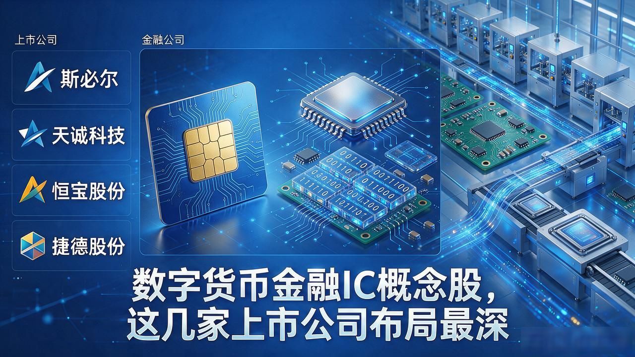数字货币金融IC概念股，这几家上市公司布局最深