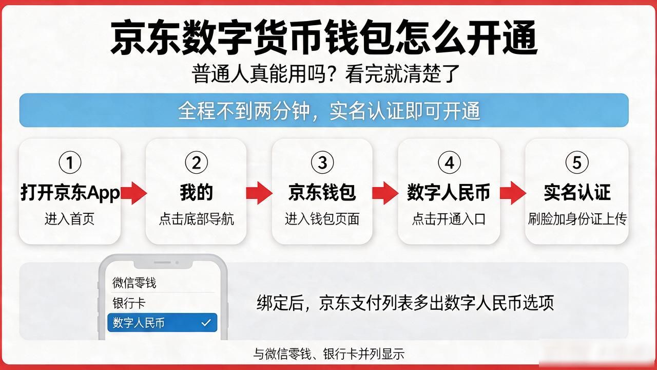 京东数字货币钱包怎么开通，普通人真能用吗？看完就清楚了