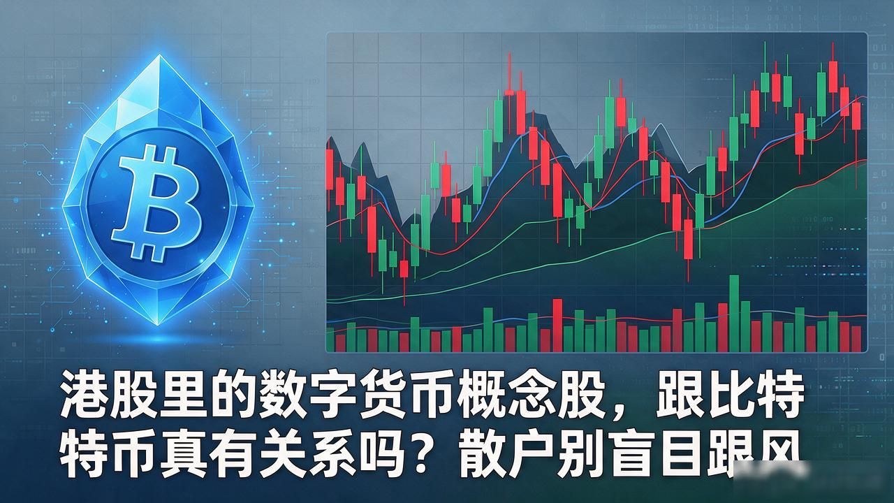 港股里的数字货币概念股，跟比特币真有关系吗？散户别盲目跟风