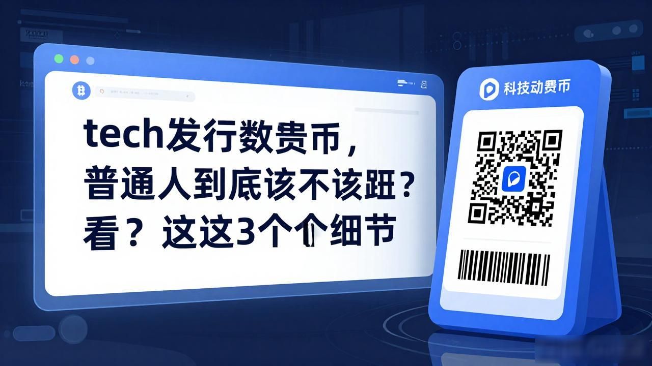 tech发行数字货币，普通人到底该不该跟进？看这3个细节