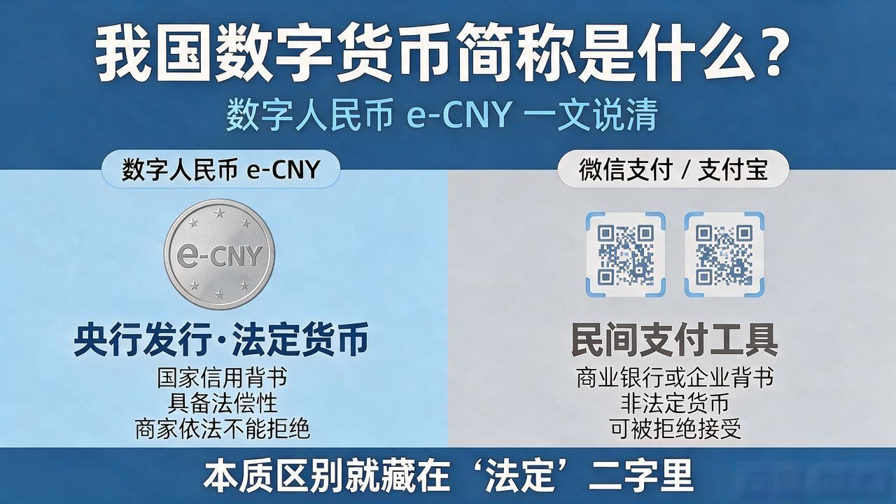 我国数字货币简称是什么？数字人民币e-CNY一文说清