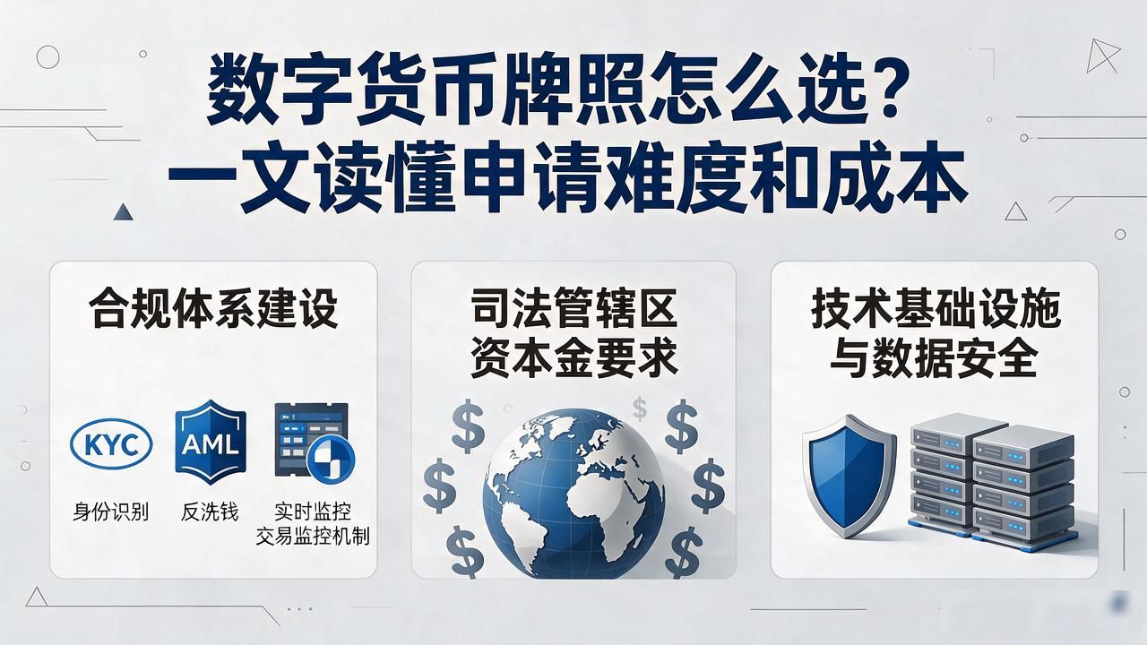 数字货币牌照怎么选？一文读懂申请难度和成本