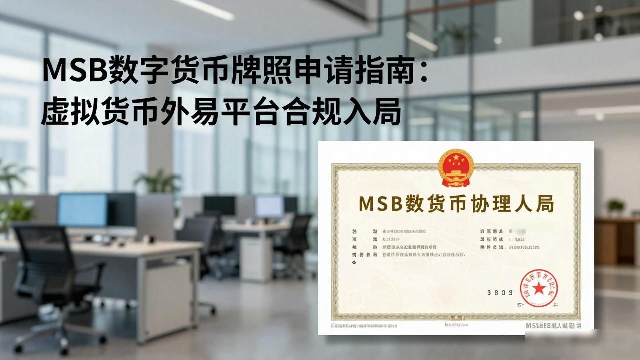 MSB数字货币牌照申请指南：虚拟货币交易平台合规入局