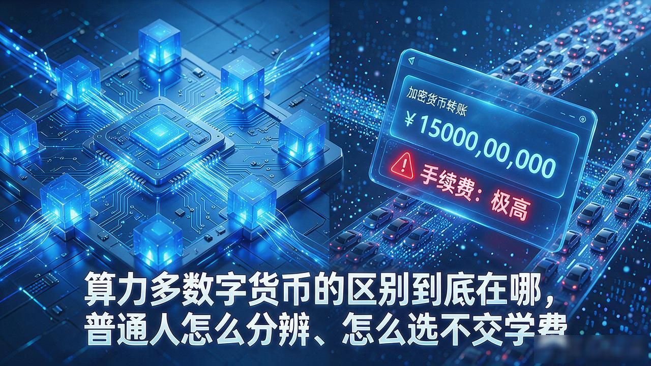 算力多数字货币的区别到底在哪，普通人怎么分辨、怎么选不交学费