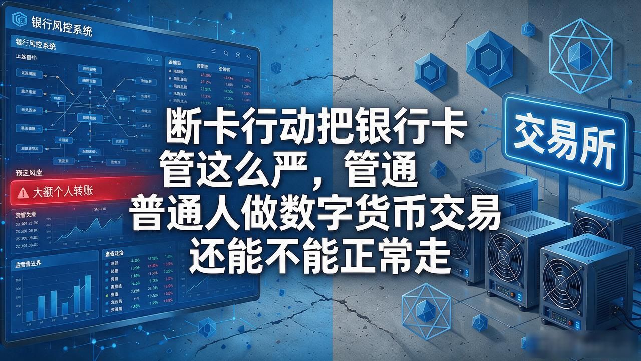 断卡行动把银行卡管这么严，普通人做数字货币交易还能不能正常走