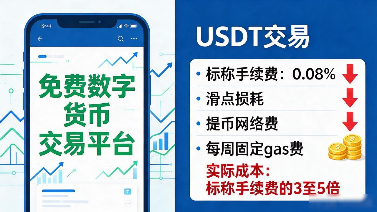 免费数字货币交易平台怎么挑？零手续费不等于真的不花钱
