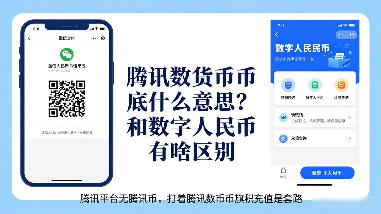 腾讯数字货币到底什么意思？和数字人民币有啥区别